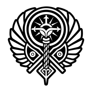 Musa 'nın personel simgesinin tam biçimli bir simgesi