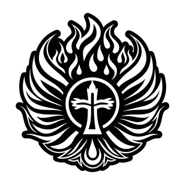 Kutsal alev dövmesinin sembolü.