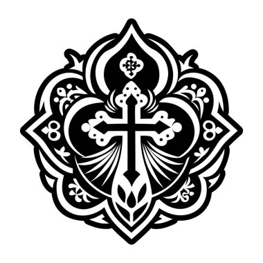 Ortodoks sembolü dövmesinin katı bir simgesi