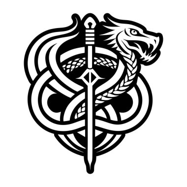 Yılan dövmesinin sembolü.