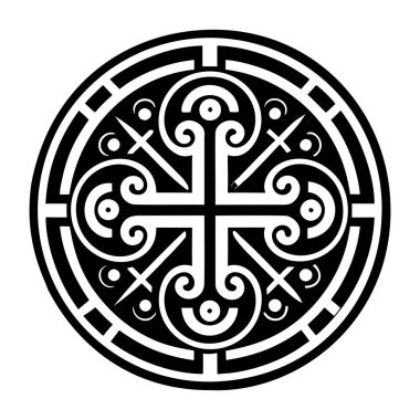 Benedict haç dövmesinin katı bir simgesi.