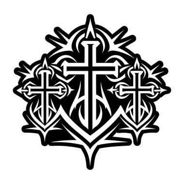 Süvari sembolü dövmesinin katı bir simgesi