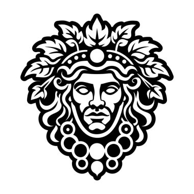 Baküs tanrısının katı bir biçim simgesi