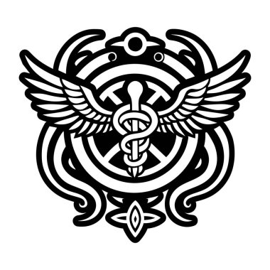 Roma meleği sembolünün katı bir simgesi.