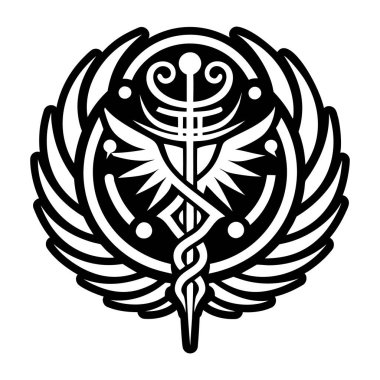 Lituus personel dövmesinin doldurulmuş bir simgesi