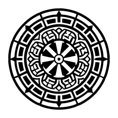 Roma mozaik sembolünün doldurulmuş bir simgesi