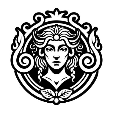 Proserpina Tanrıça sembolünün doldurulmuş bir simgesi