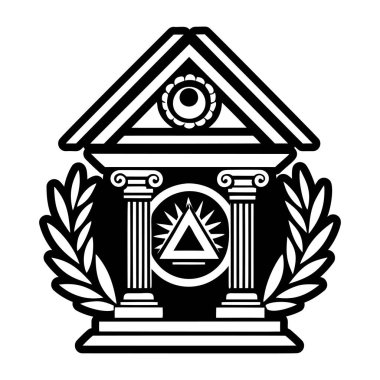 Sütun oluşturma dövmesinin doldurulmuş bir biçim simgesi