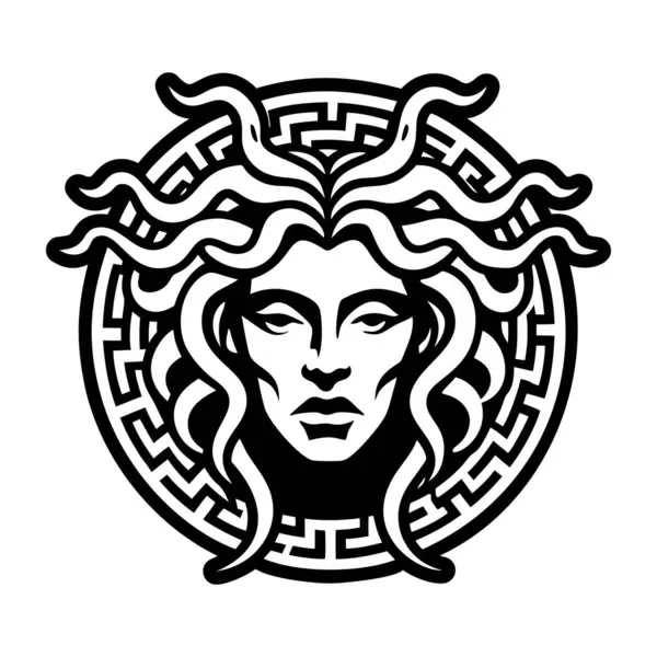 Medusa sembolünün doldurulmuş bir biçim simgesi