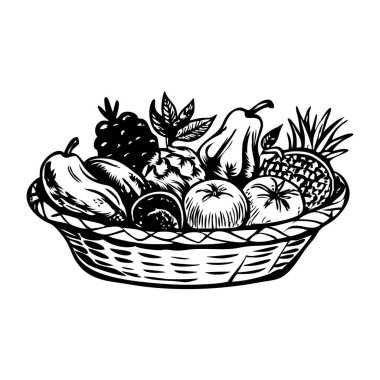 Meyve sepetinin klasik bir tasviri