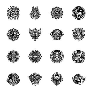 Hayvan hiyeroglifinin katı bir simgesi.