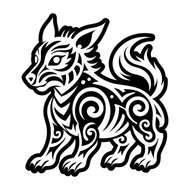 Bir köpeğin vektör çizimi