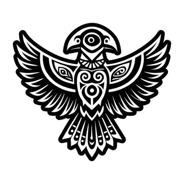 Kuş sembolünün katı biçim simgesi