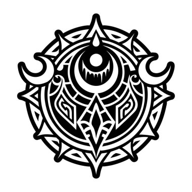 Kutsal ay sembolünün doldurulmuş bir simgesi