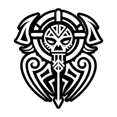 Kabile reisi dövmesinin sağlam bir simgesi.