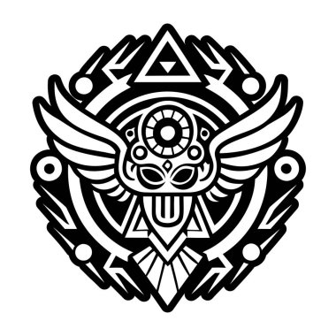 Bilgelik dövmesinin doldurulmuş bir simgesi