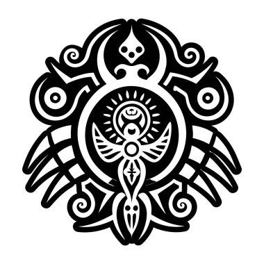 Mağara sanat sembolünün doldurulmuş bir simgesi