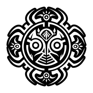 Petroglyphs dövmesinin doldurulmuş bir simgesi