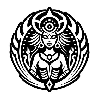 Tanrıça sembolünün doldurulmuş bir simgesi