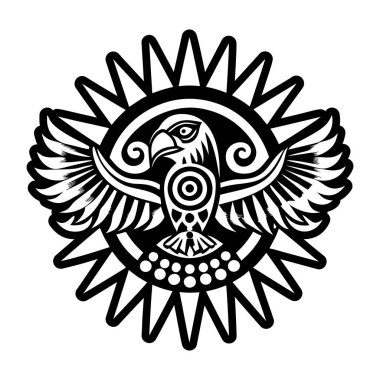 Şahin sembolünün katı bir simgesi