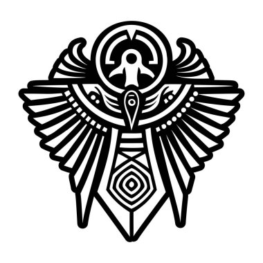 Mağara oymacılığı sembolünün doldurulmuş bir simgesi