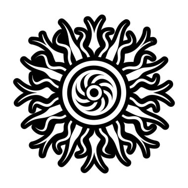 Güneş sembolünün katı bir simgesi