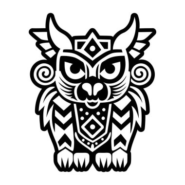 Hayvan toteminin katı bir simgesi.