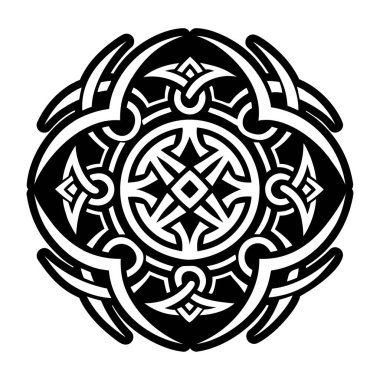 Kabile birliği dövmesinin doldurulmuş bir simgesi.