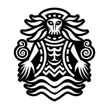 Su Tanrısı dövmesinin katı bir simgesi.