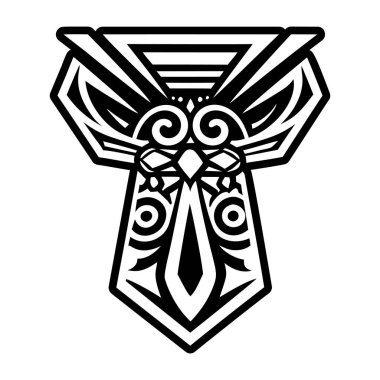 kabile dövmesi tasarımı vektör çizimi