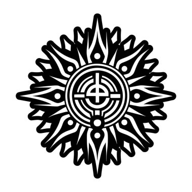 siyah ve altın süsleme