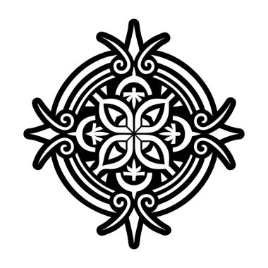 Katı bir yaşam ikonu çiçek dövmesi.