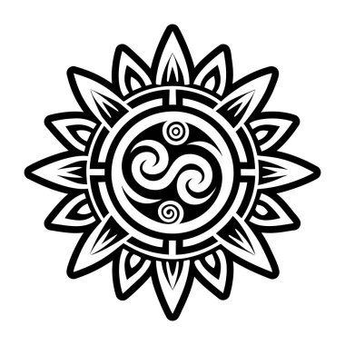 Rüzgâr fısıldayan dövmenin doldurulmuş bir simgesi