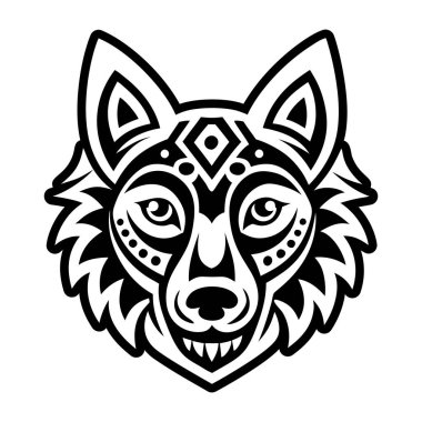 Çakal dövmesinin doldurulmuş bir simgesi