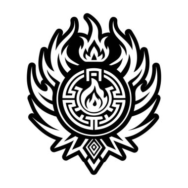 Ateş sembolünün tam biçimli simgesi