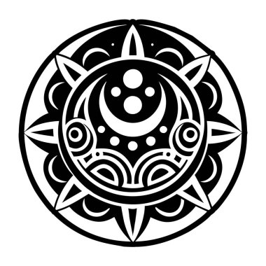 Ay 'a tapma dövmesinin doldurulmuş bir simgesi