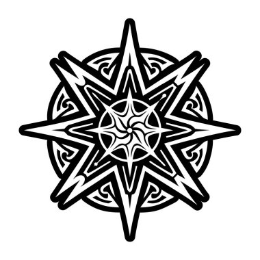 Sabah yıldızı sembolünün katı bir simgesi