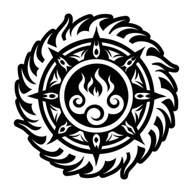 Sonsuz alev sembolünün katı bir simgesi