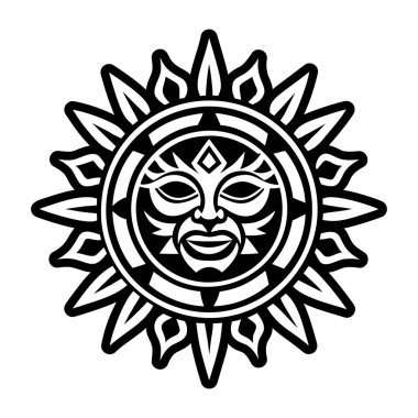 Güneş Ruhu sembolünün doldurulmuş bir simgesi