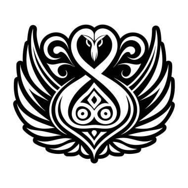 Kuğu dövmesinin sembolü.