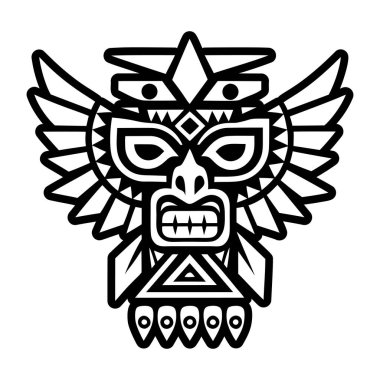 Antik totem sembolünün bir simgesi.