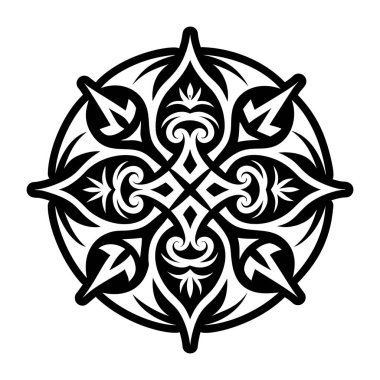 Kabile dövmesinin doldurulmuş bir simgesi.