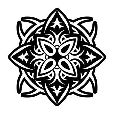 Eski bir dövmenin katı bir simgesi