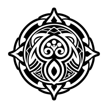 Kabile annesi dövmesinin doldurulmuş bir simgesi.