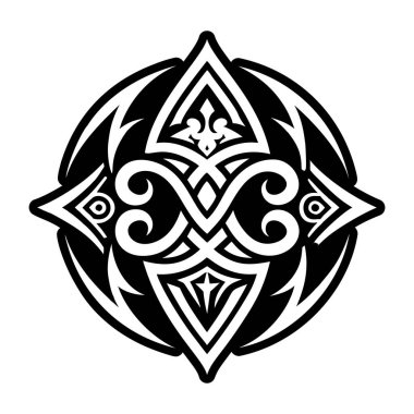 Kabile işareti dövmesinin doldurulmuş bir simgesi