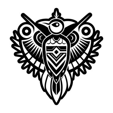 Ağaçkakan dövmesinin sağlam bir simgesi