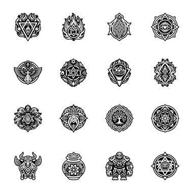 Yahudi sembolü gösteren katı biçim simgesi