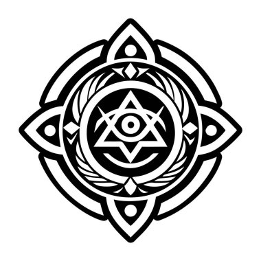 Mandala simge vektör çizim