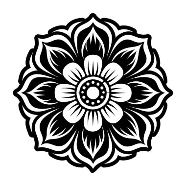 çiçek simgesi vektör illüstrasyonu