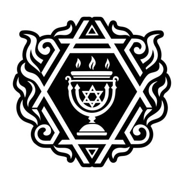 Kutsal mumların yandığını gösteren doldurulmuş bir simge